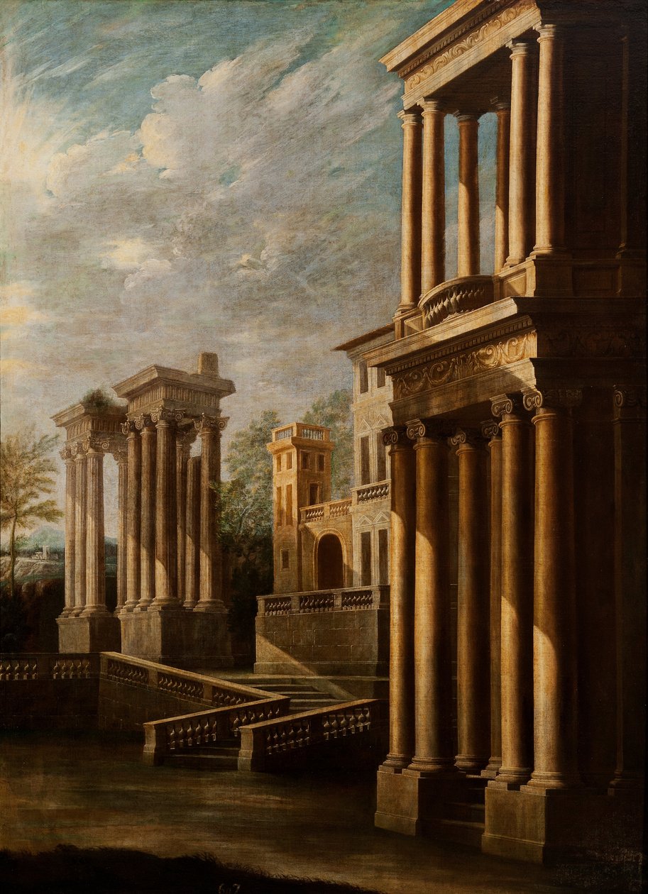 Vista esterna degli edifici da Leonardo Coccorante