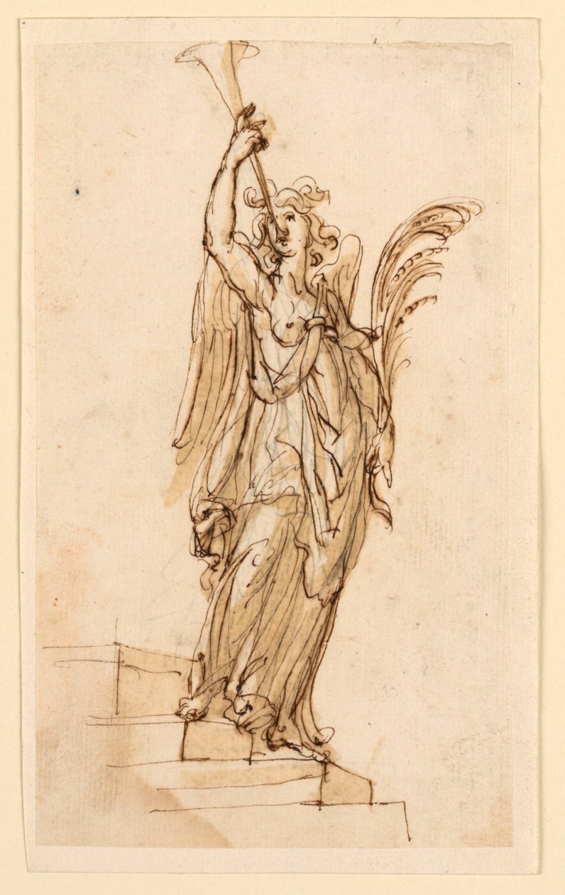Progetto per scultura: Angelo che suona la tromba da Leonardo Scaglia