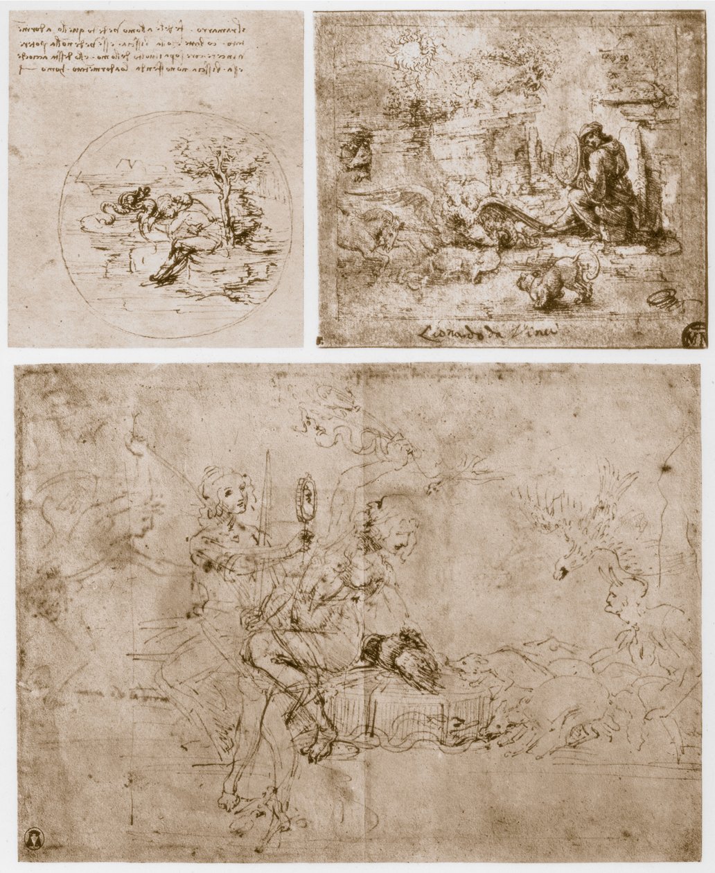 Allegorie, XV secolo da Leonardo da Vinci