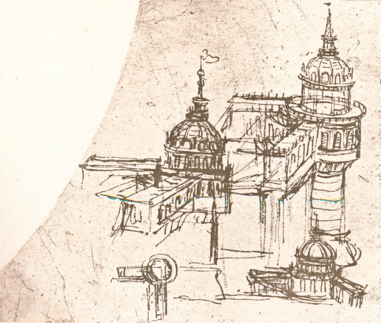 Architettura per castelli, c. 1472-c. 1519, 1883 da Leonardo da Vinci