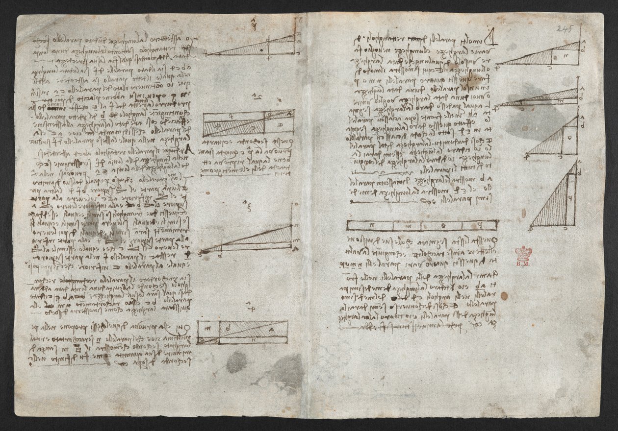 Disegni sui poteri e le forze meccaniche, percussione, gravità, moto, ottica e astronomia, con varie proposizioni aritmetiche e geometriche, illustrazione dal 