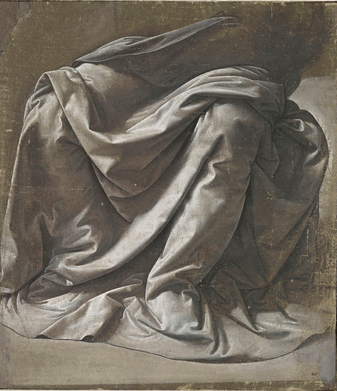 Drappeggio per una figura seduta, ca 1478 da Leonardo da Vinci
