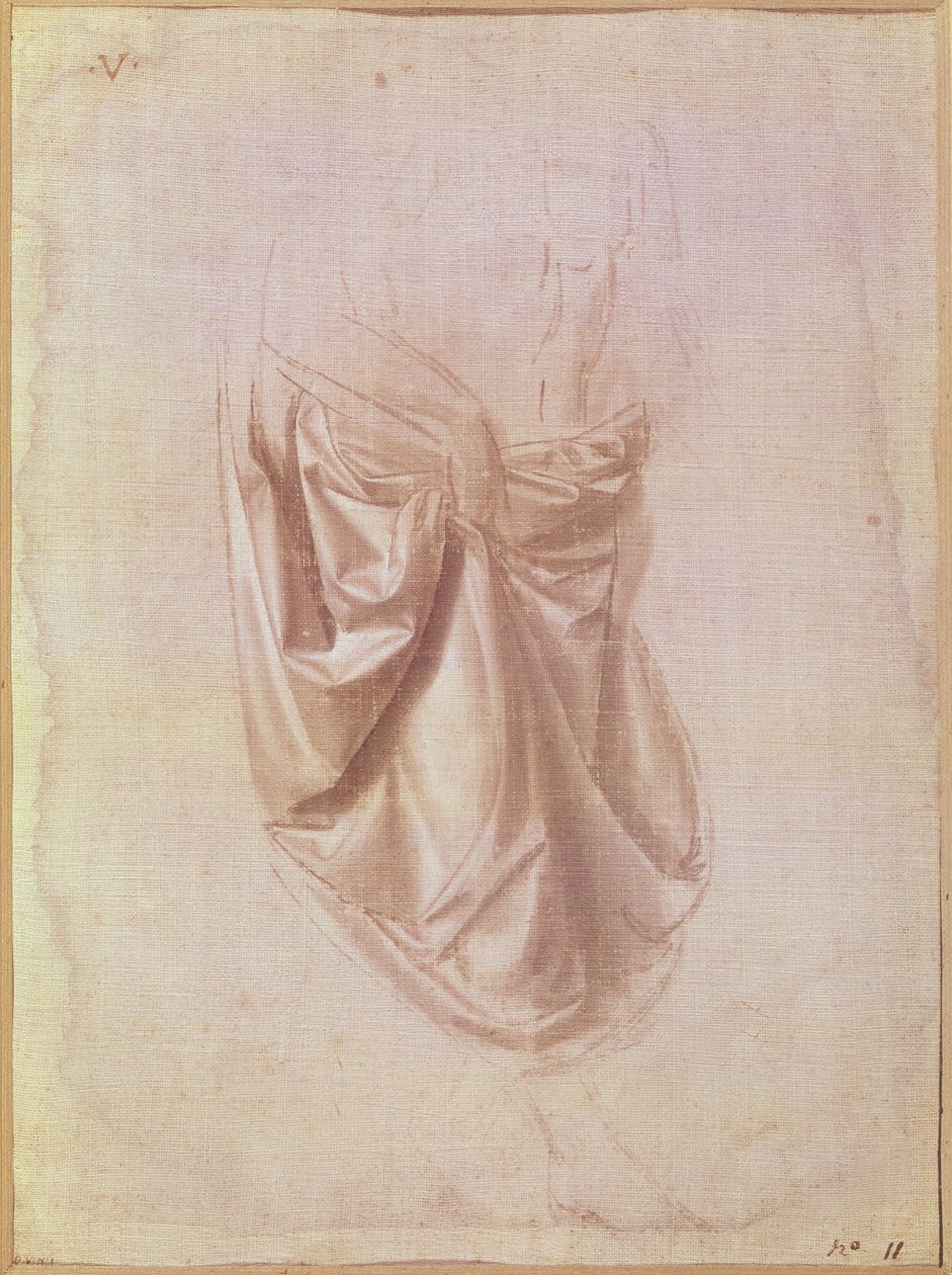 Studio di drappeggio da Leonardo da Vinci
