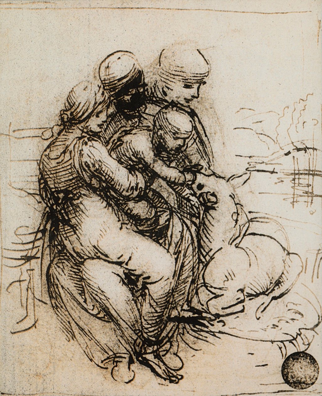 Prima idea per la Madonna col Bambino e Sant
