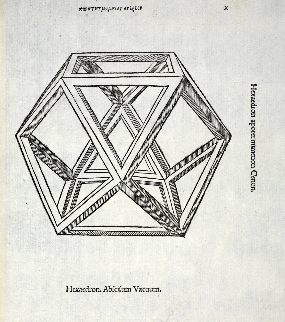 Hexaedron abscisum vacuum, illustrazione da 