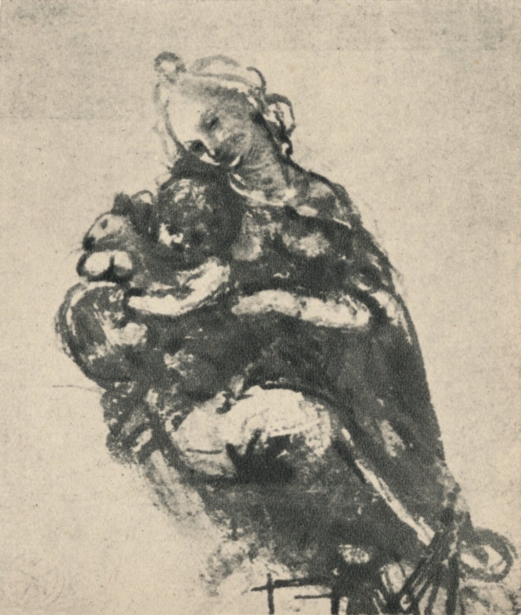 Madonna col Bambino e un gatto da Leonardo da Vinci