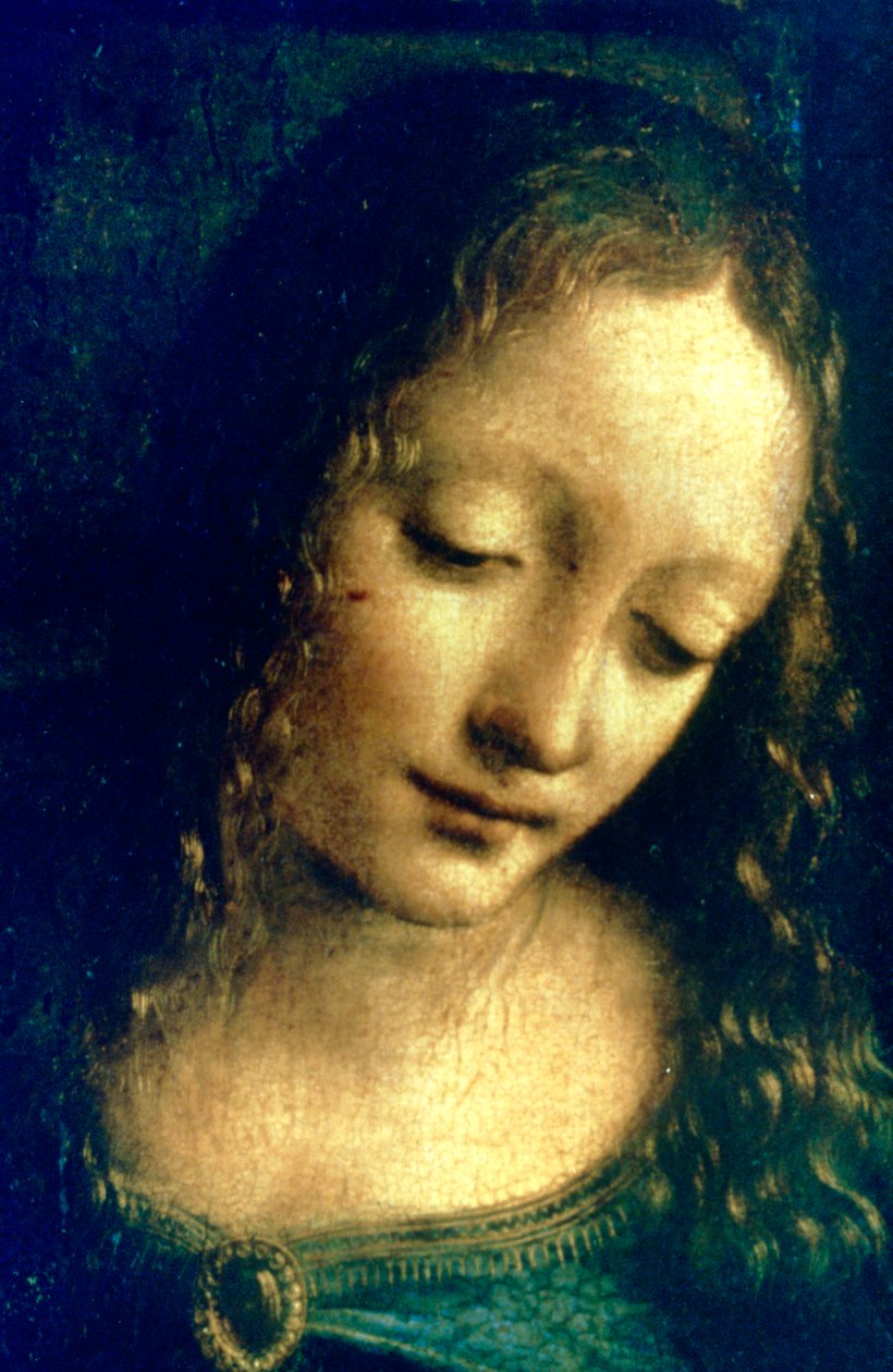 Madonna delle Rocce (dettaglio), 1482-1486 da Leonardo da Vinci
