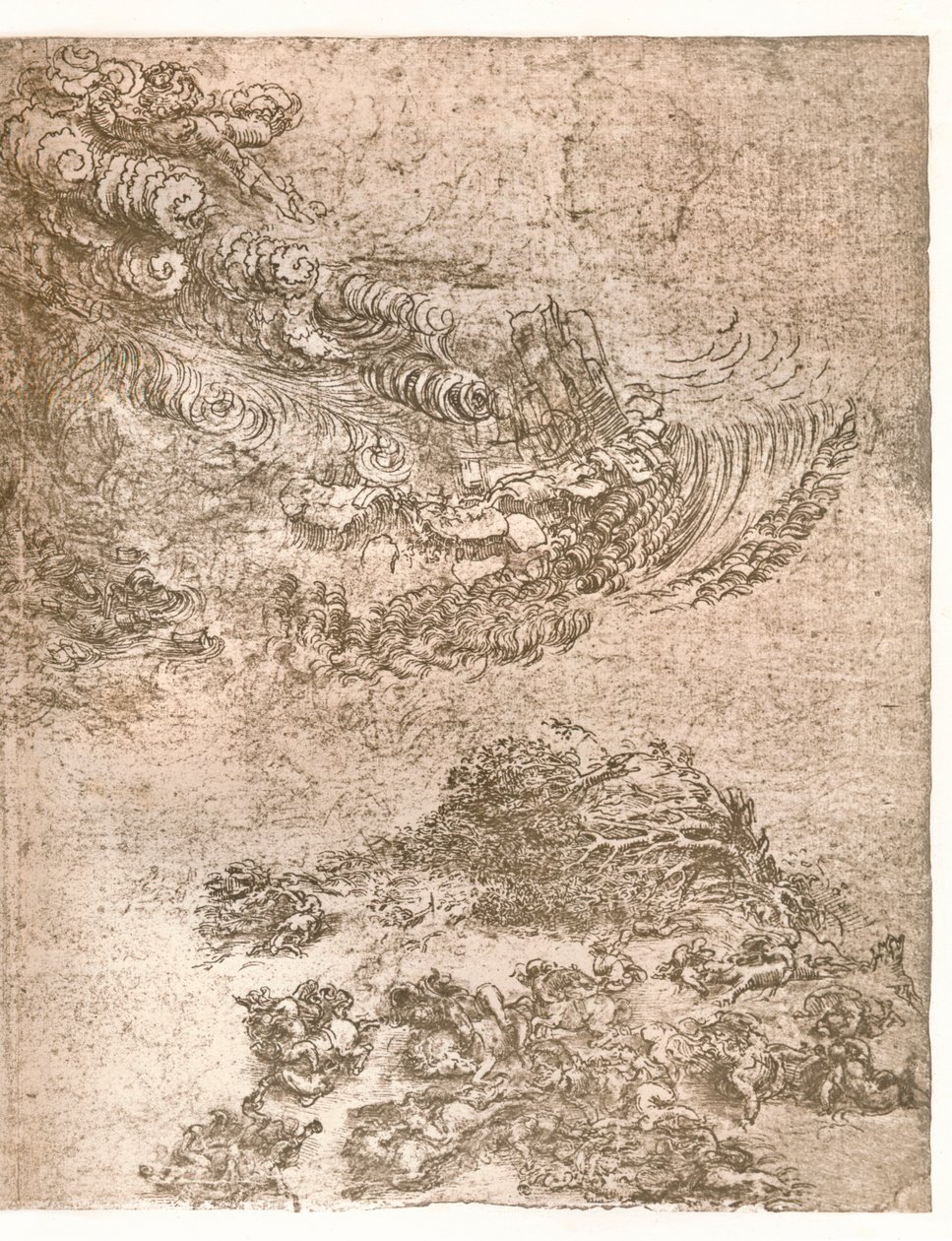 Rappresentazione di una tempesta, c1472-c1519 1883 da Leonardo da Vinci