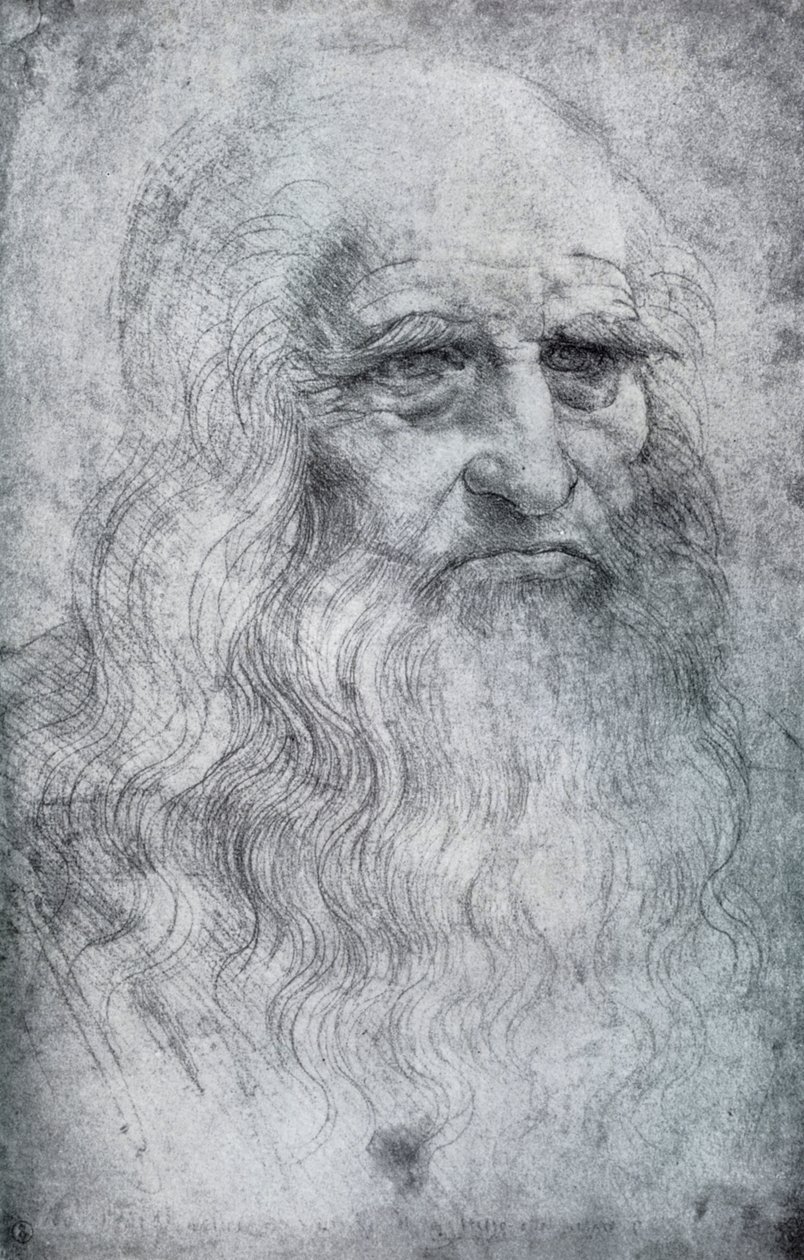 Autoritratto di Leonardo da Vinci, c1512-1515 1954 da Leonardo da Vinci
