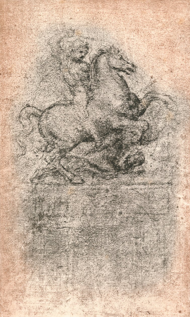 Studio per il Monumento Sforza da Leonardo da Vinci