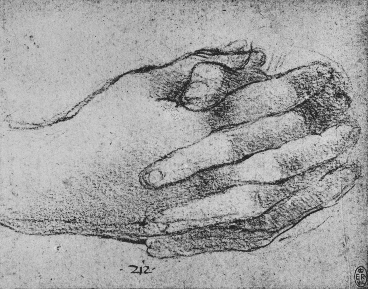 Studio di Mani Giunte, c. 1480 da Leonardo da Vinci