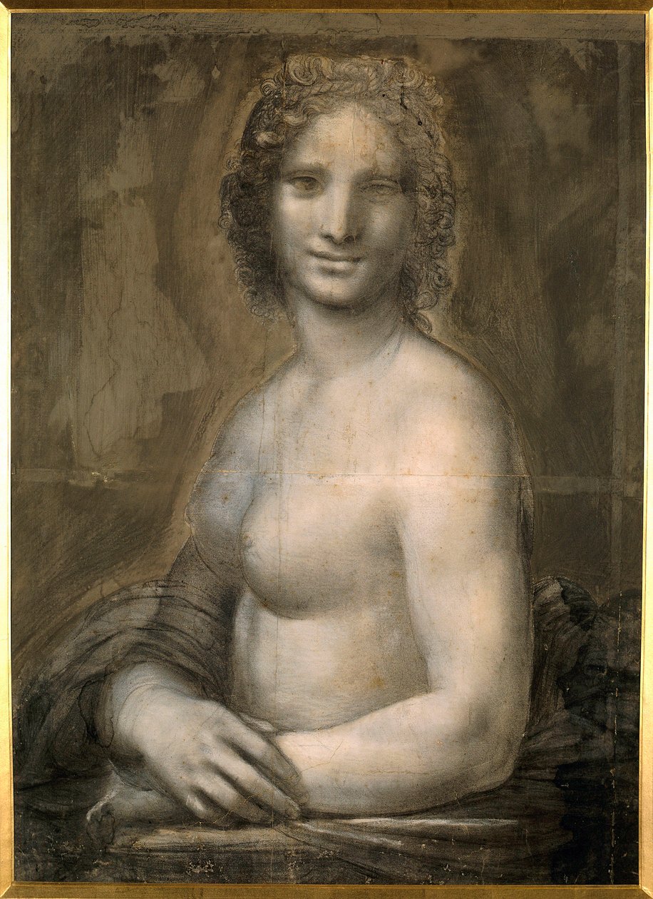 Studio di nudo femminile probabilmente la Monna Lisa da Leonardo da Vinci