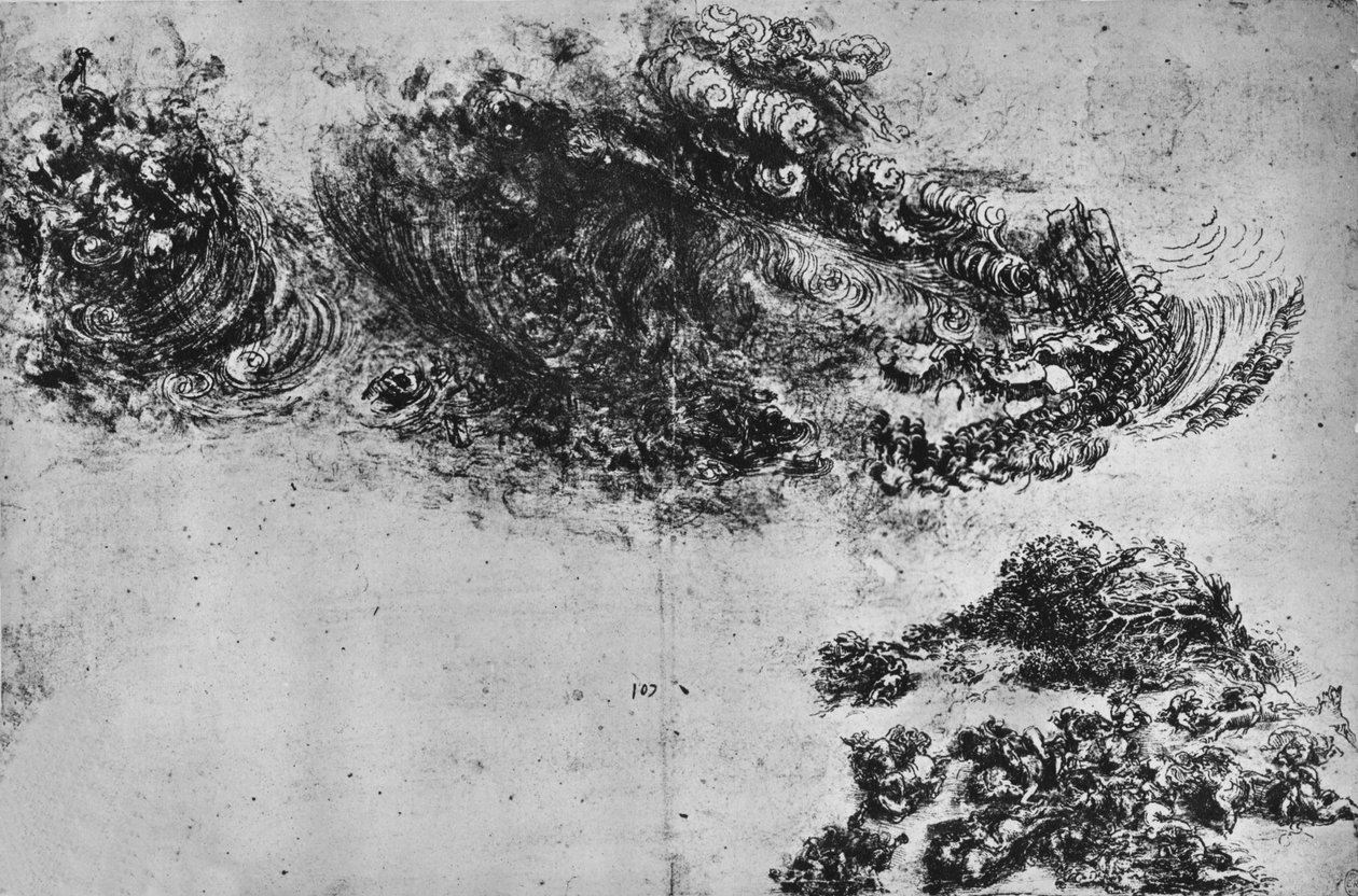 Il diluvio da Leonardo da Vinci