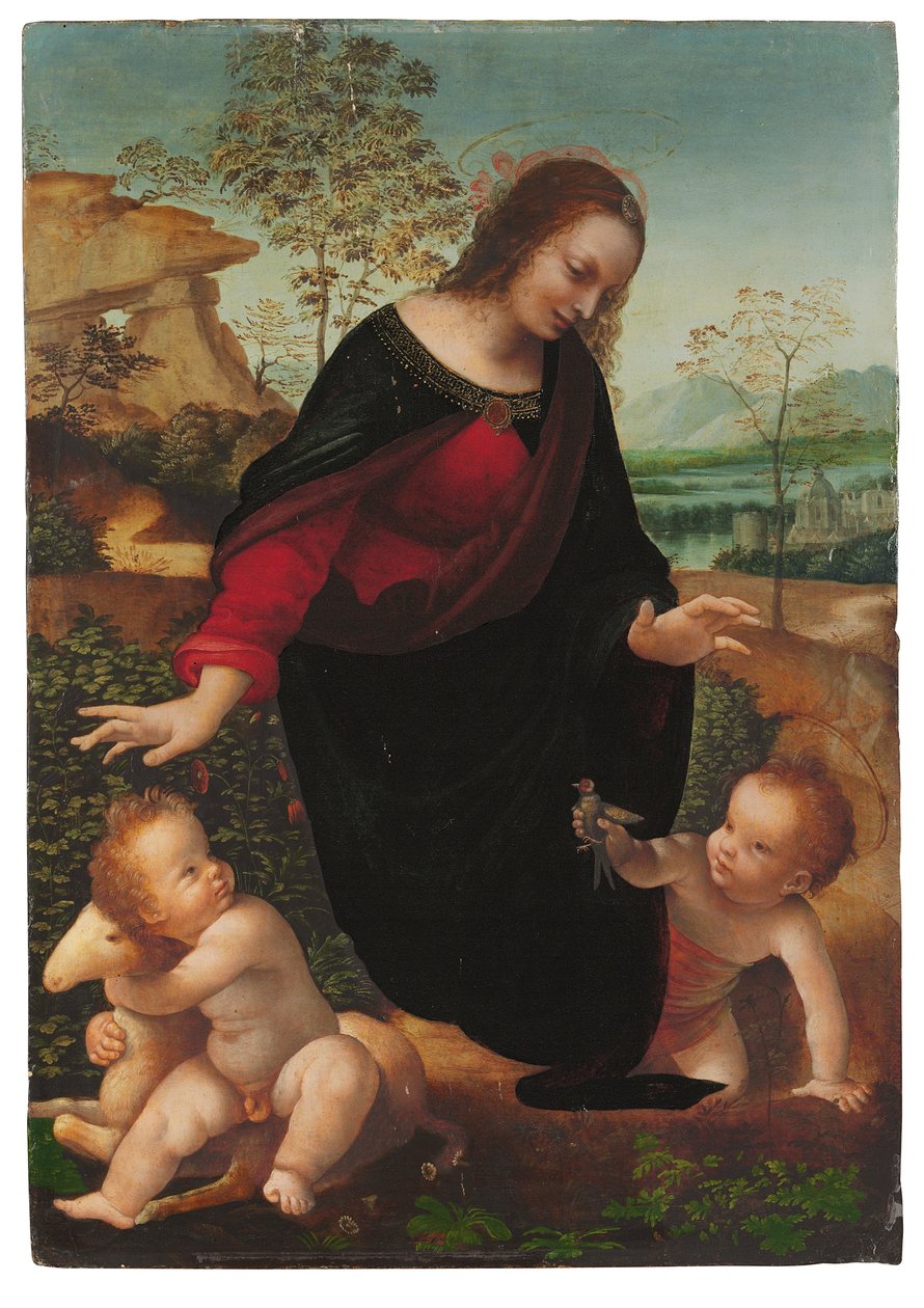 La Madonna col Bambino e il piccolo San Giovanni Battista
