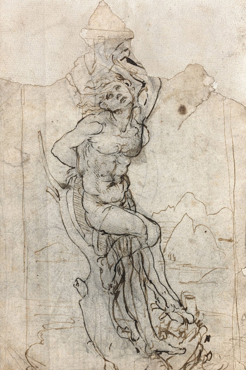 Il martirio di San Sebastiano, tra il 1482 e il 1485 da Leonardo da Vinci
