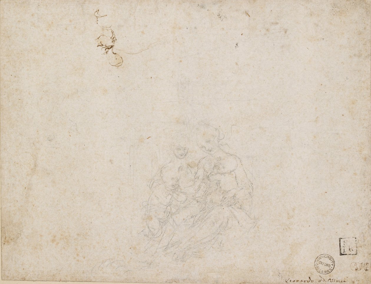 La Vergine e il Bambino adorati da Leonardo da Vinci