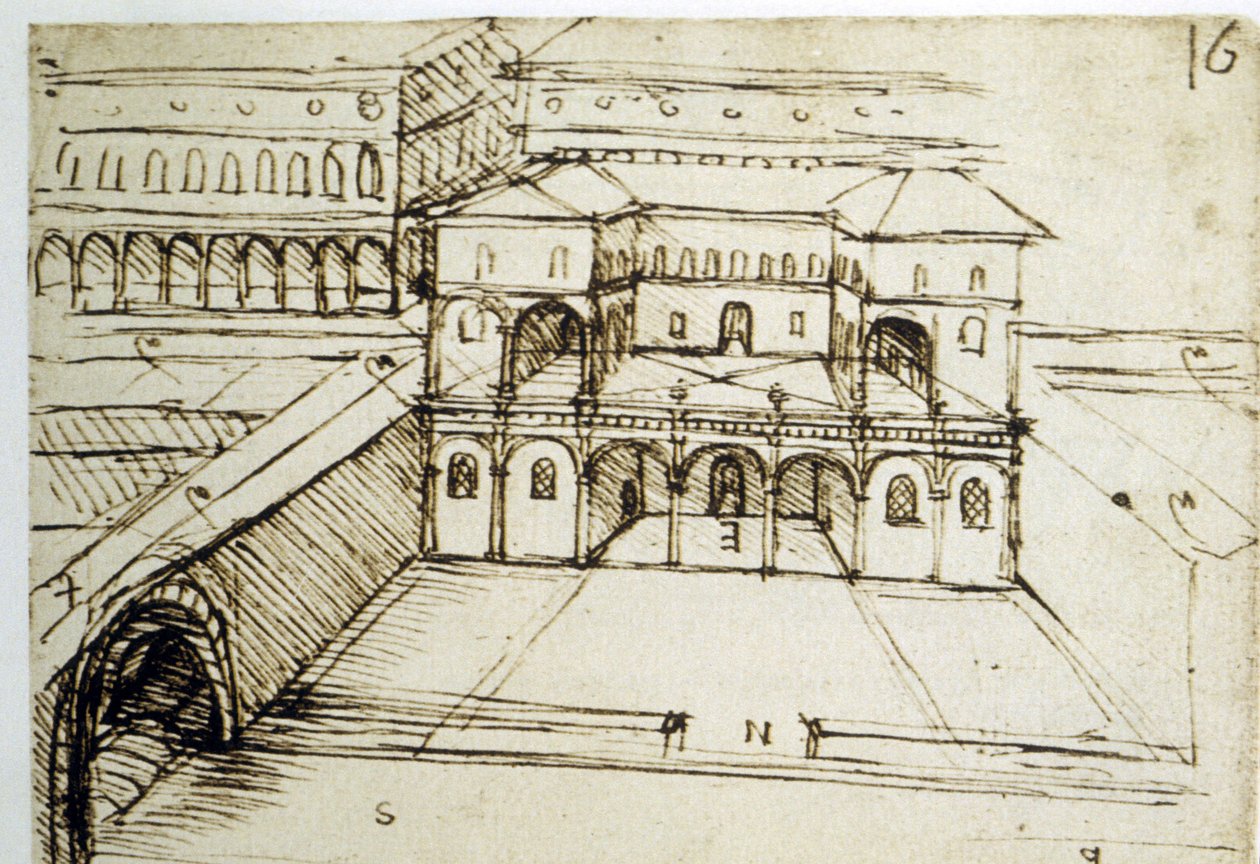 Urbanistica: piano architettonico (16) di Leonardo da Vinci da Leonardo da Vinci