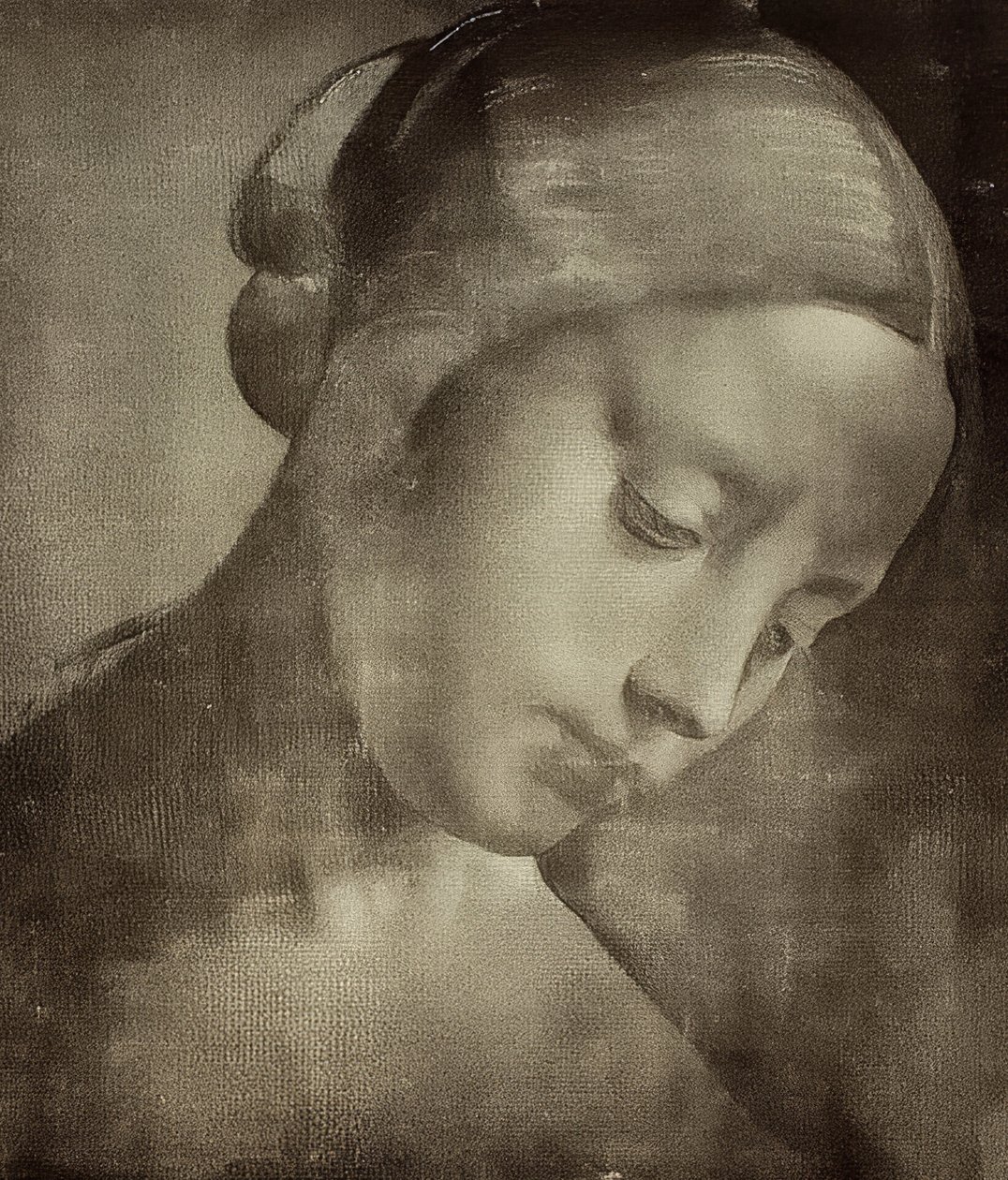 Testa femminile da Leonardo da Vinci