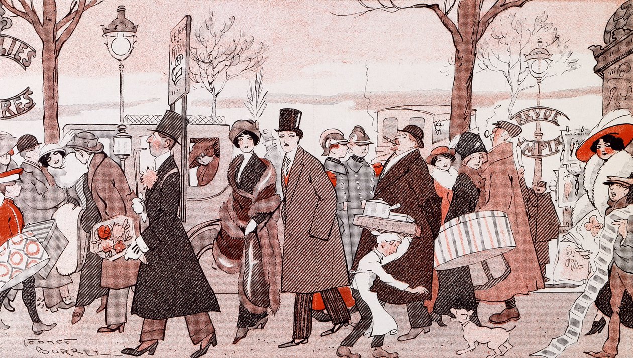 Il Boulevard, di Leonce Burret da Leonce Burret