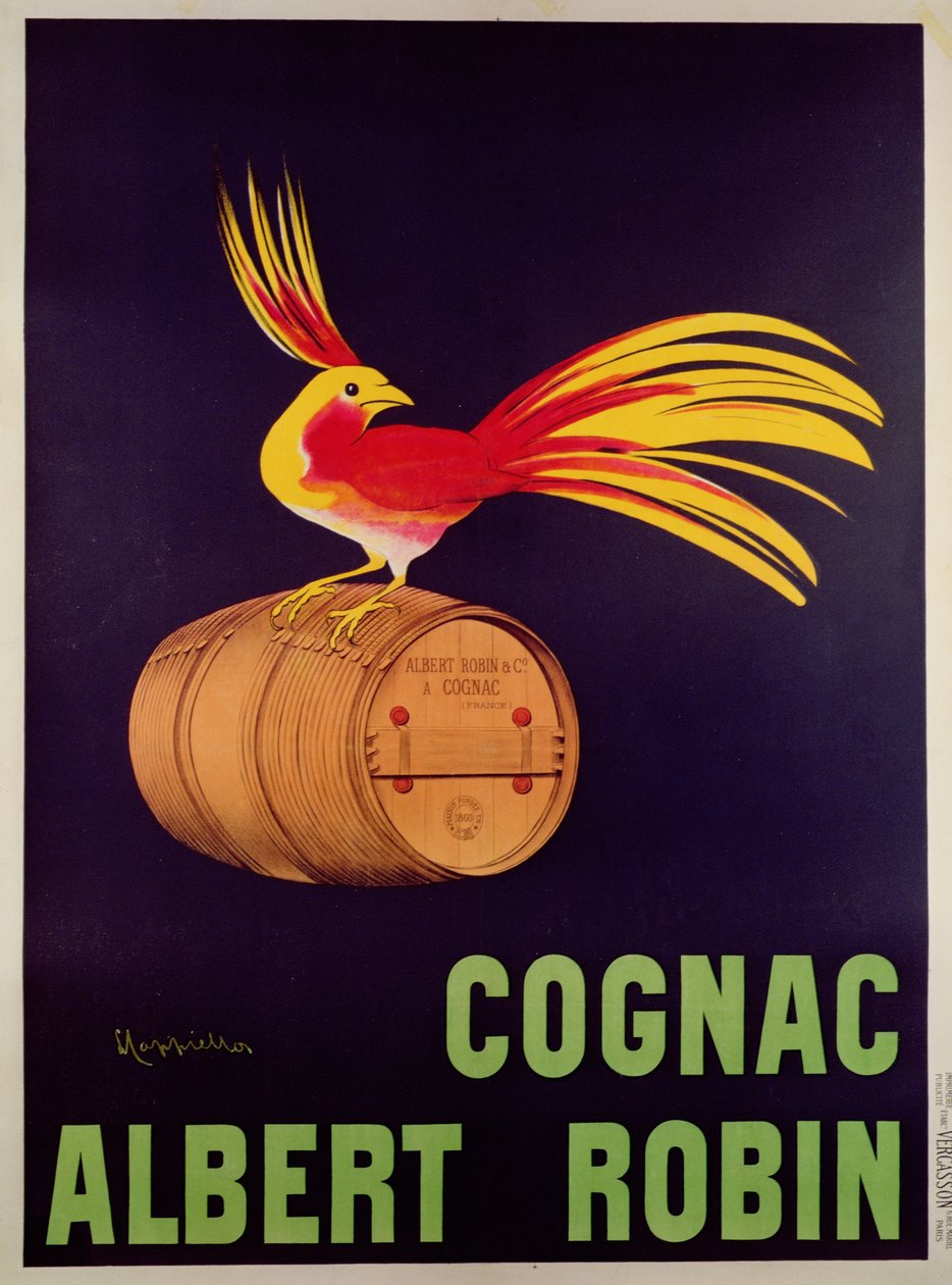 Poster pubblicitario per Albert Robin Cognac da Leonetto Cappiello