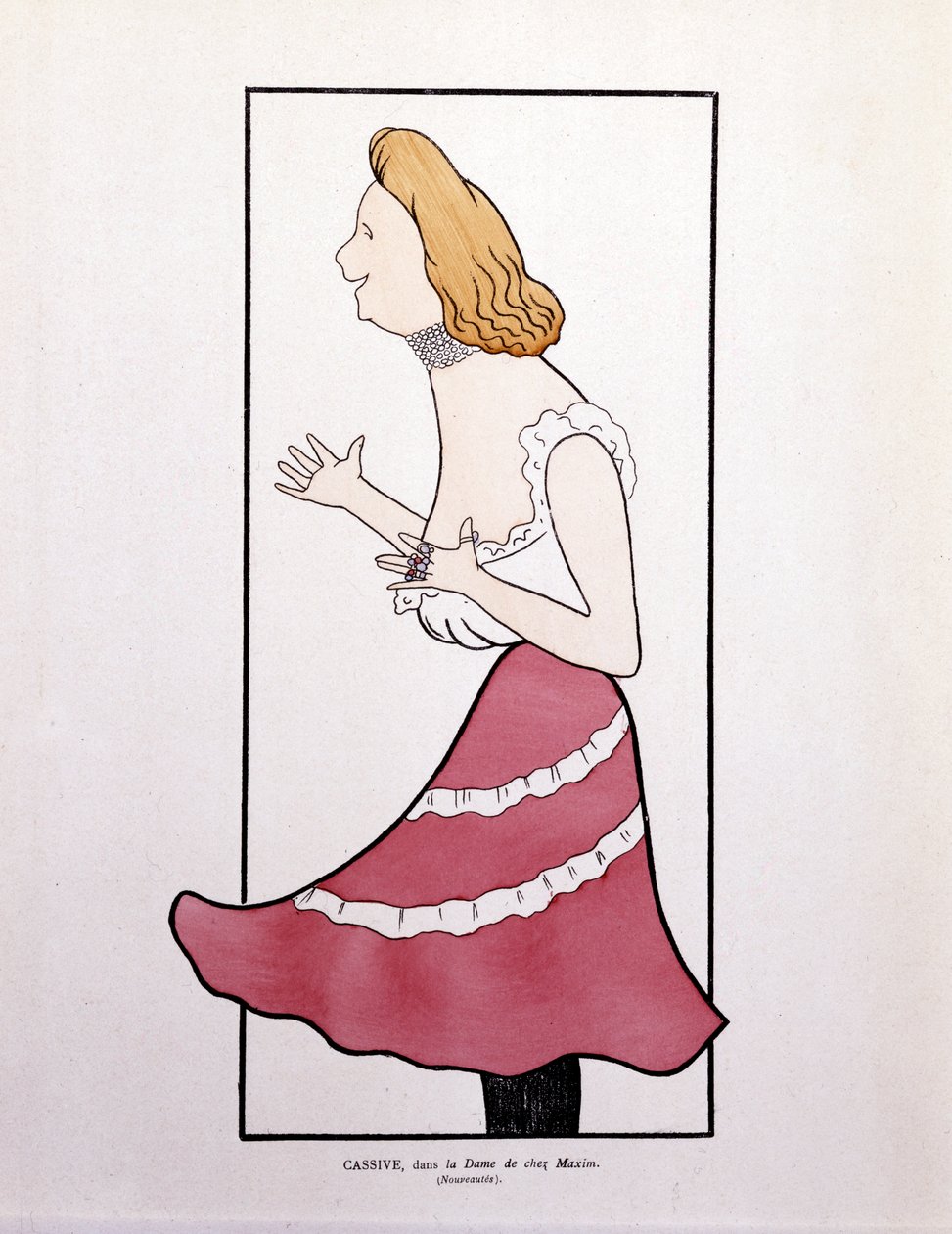 Armande Cassive, in "La Dame de Chez Maxim", fumetto da Leonetto Cappiello