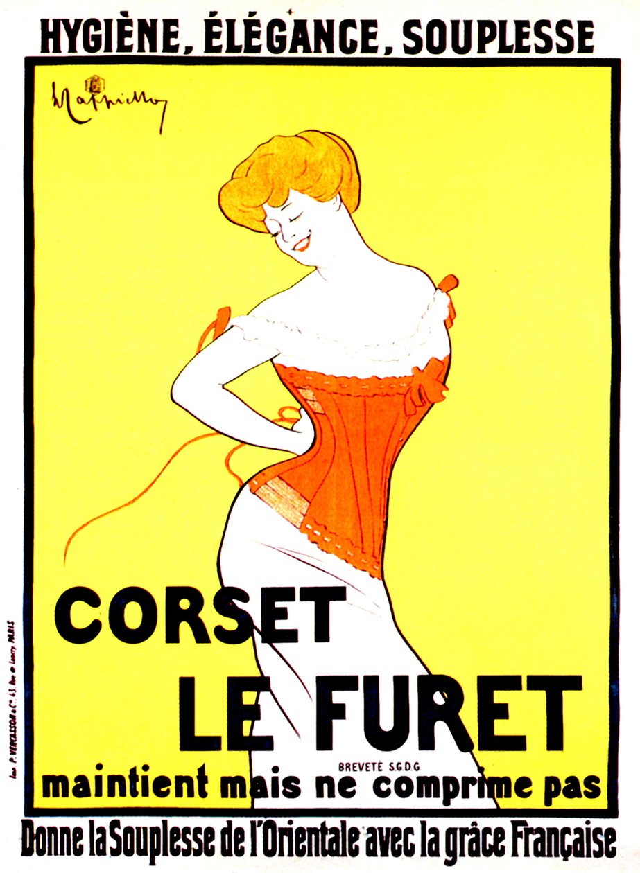 Pubblicità di corsetti di Leonetto Cappiello intorno al 1901 da Leonetto Cappiello