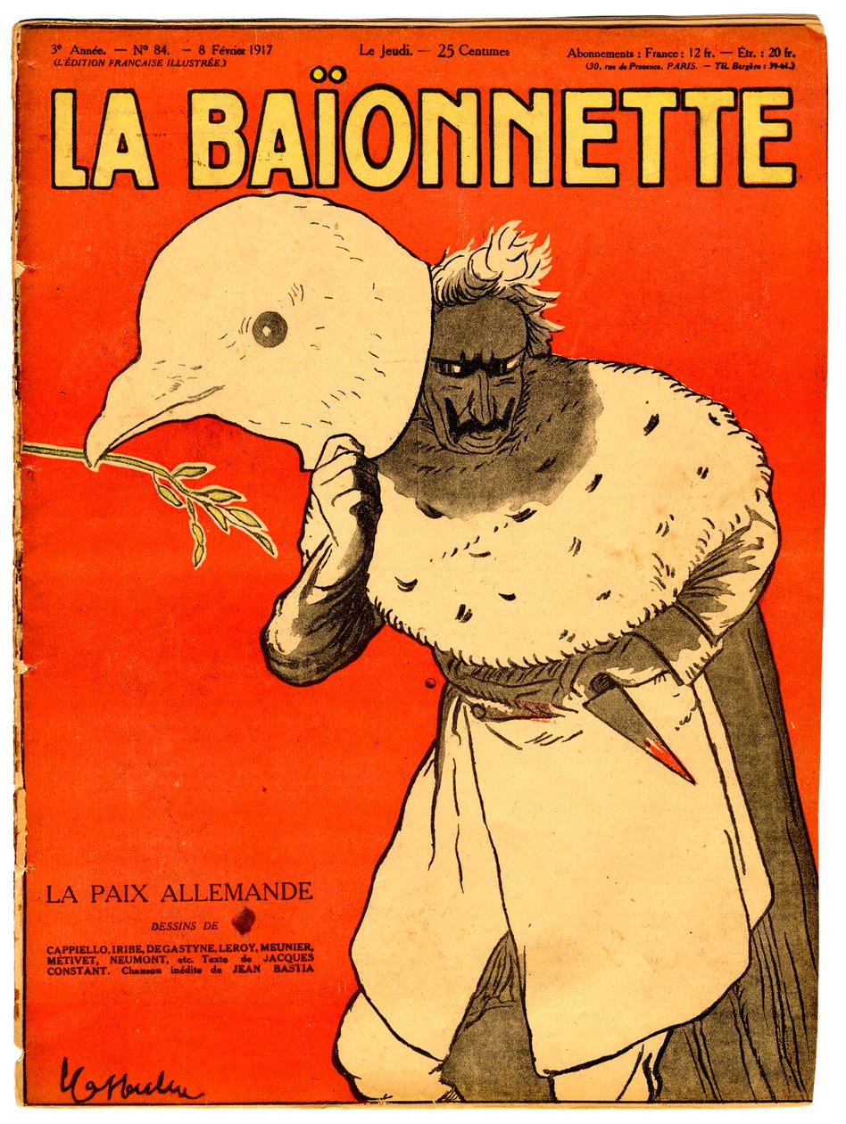 Copertina di La Baionnette, Satirico a Colori da Leonetto Cappiello