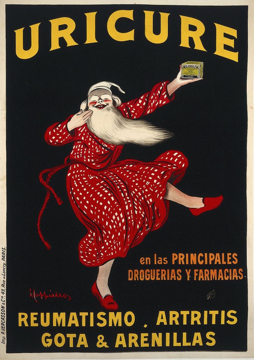 Uricure, c. 1910 da Leonetto Cappiello