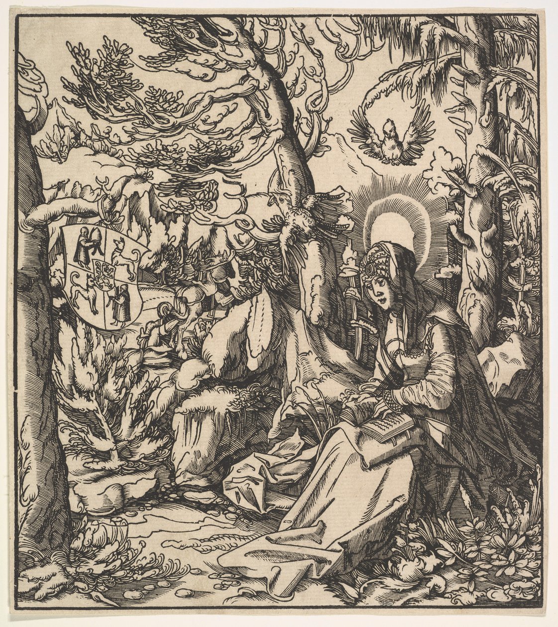 Santa Itta di Toggenburg, dai Santi Asburgo, 1516-18 da Leonhard Beck