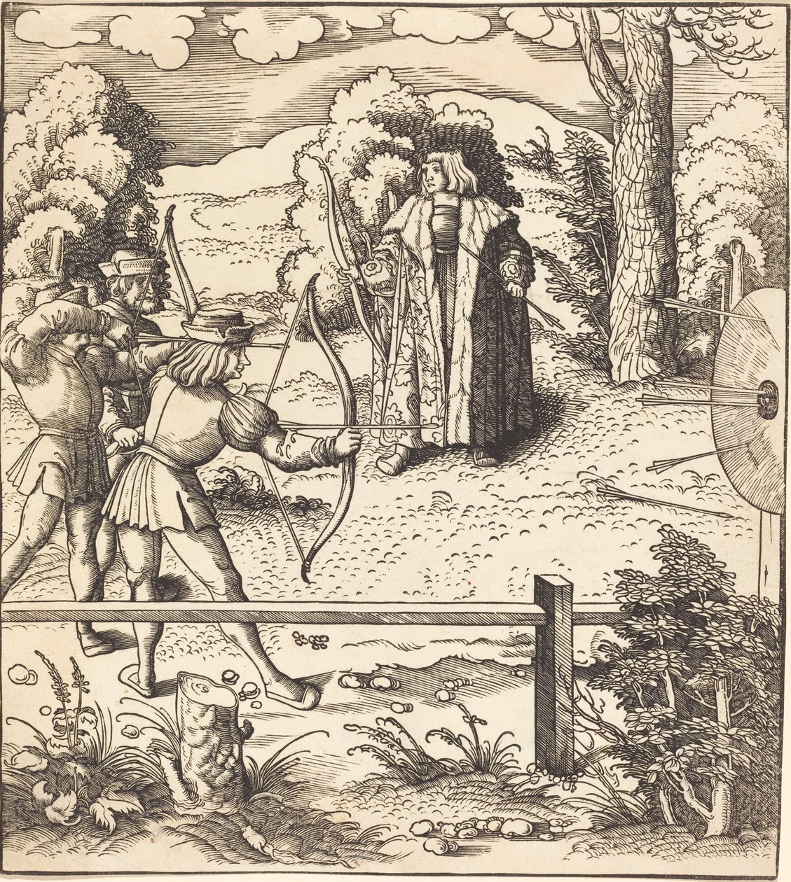 Il Giovane Re Bianco al Poligono da Leonhard Beck