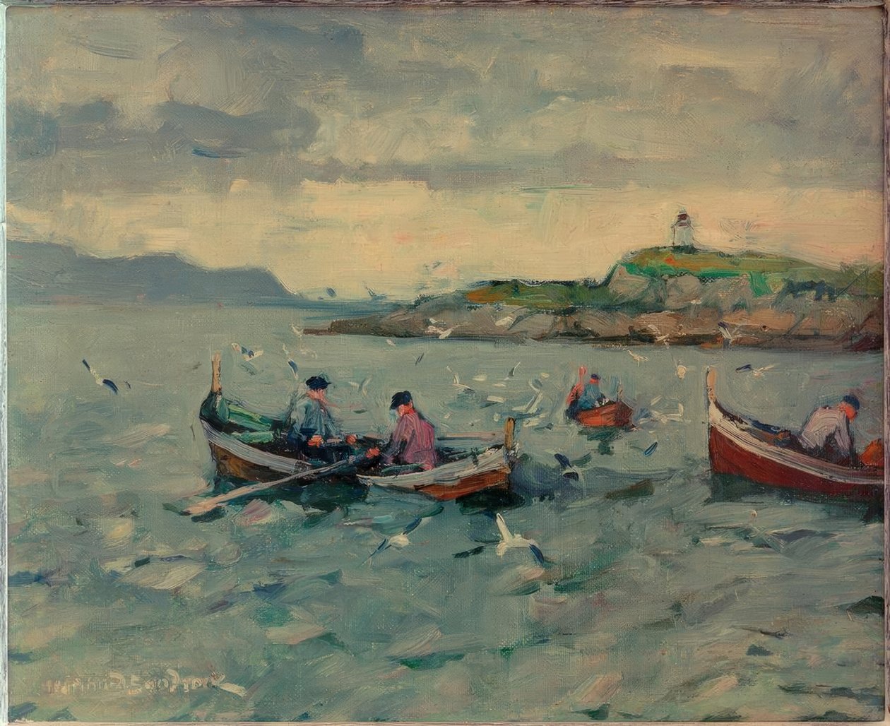 Pescatori alle Lofoten da Leonhard Sandrock