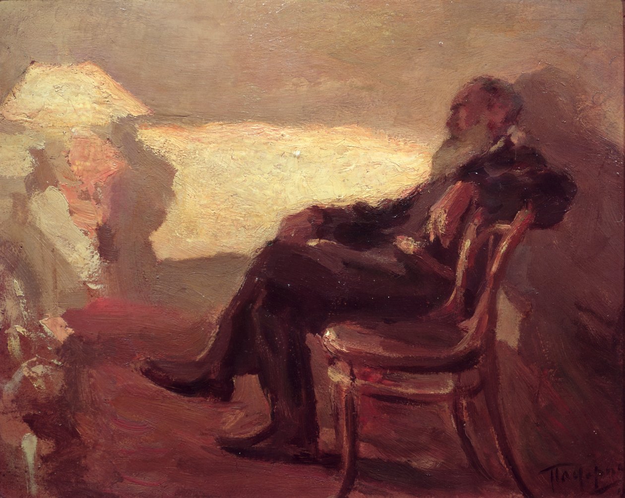 Lev Nikolaevich Tolstoy (1828-1910) 1901 da Leonid Osipovic Pasternak