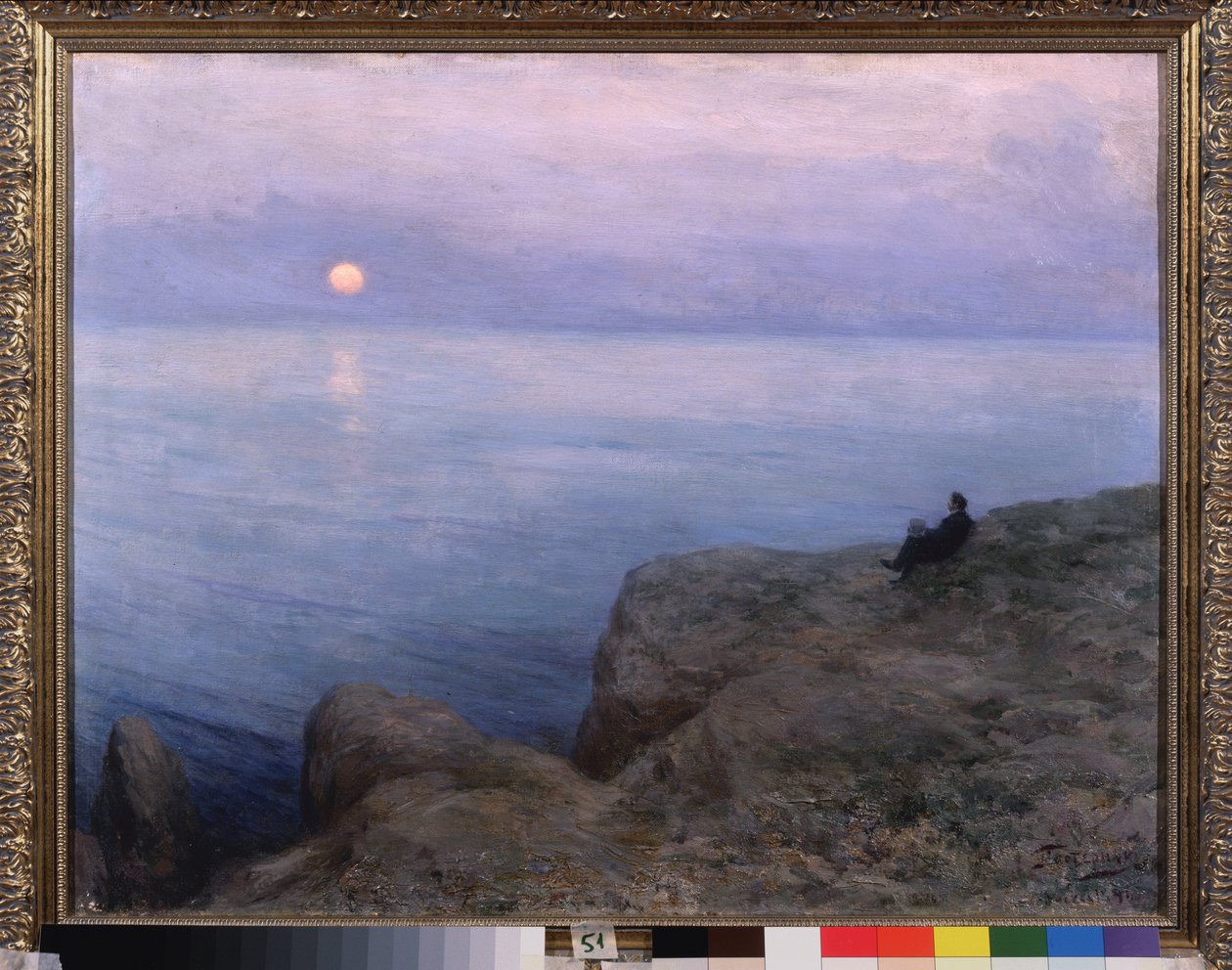 Il poeta Aleksandr Puškin sulla riva da Leonid Osipovic Pasternak