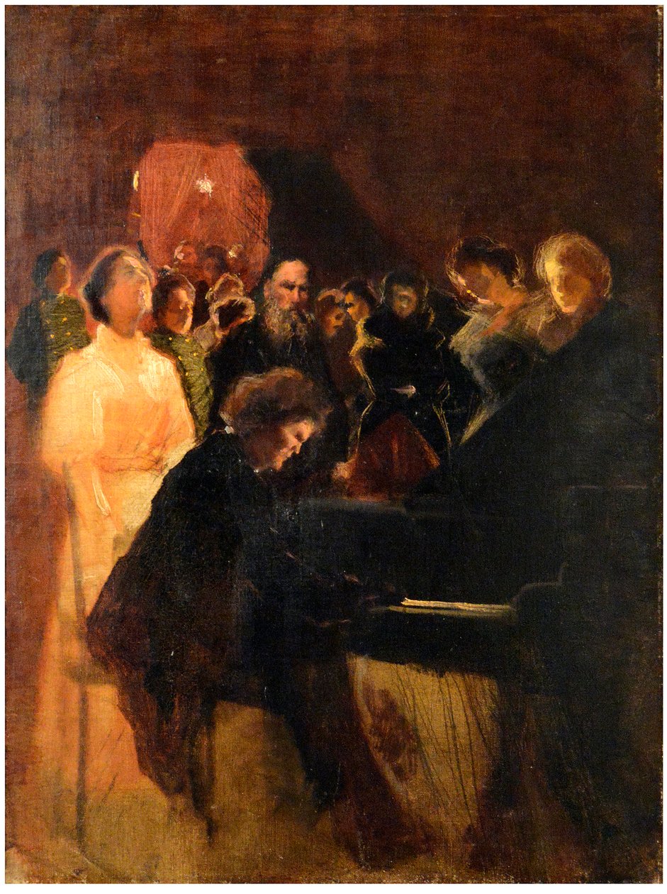 Lev Tolstoj al concerto di Anton Rubinstein da Leonid Osipovic Pasternak