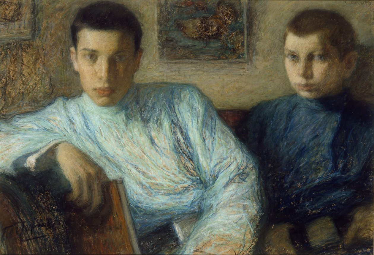 Ritratto di Boris e Alexander Pasternak, 1905 da Leonid Osipovic Pasternak