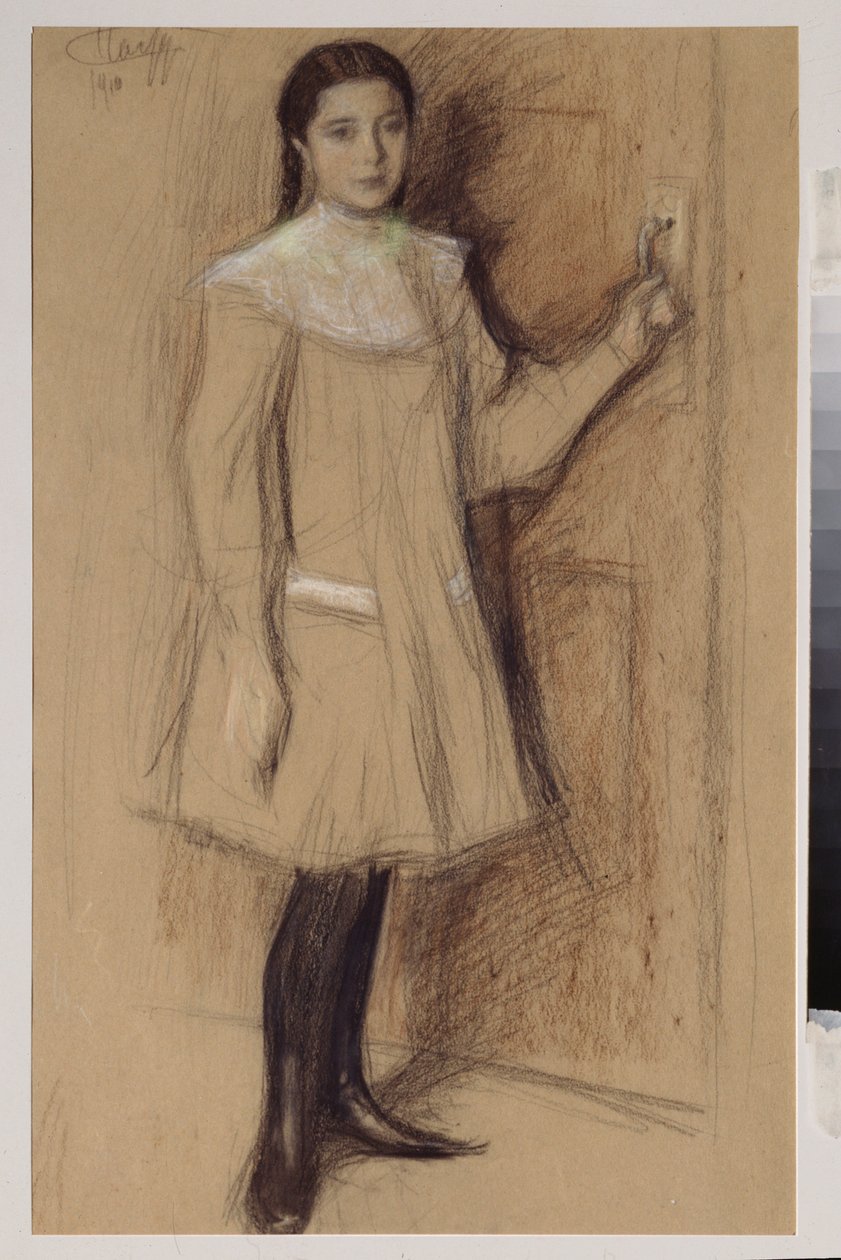 Ritratto di una ragazza da Leonid Osipovic Pasternak