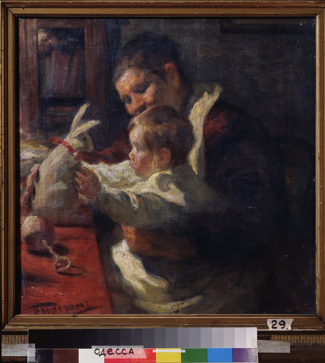 Un coniglio. Nutrice con bambino da Leonid Osipovic Pasternak