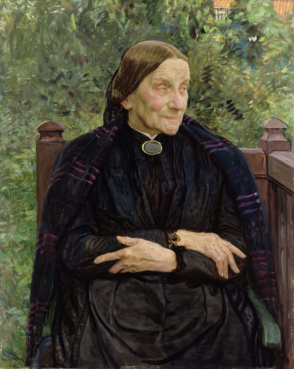 La madre di Lichtwark da Leopold Karl Walter von Kalckreuth