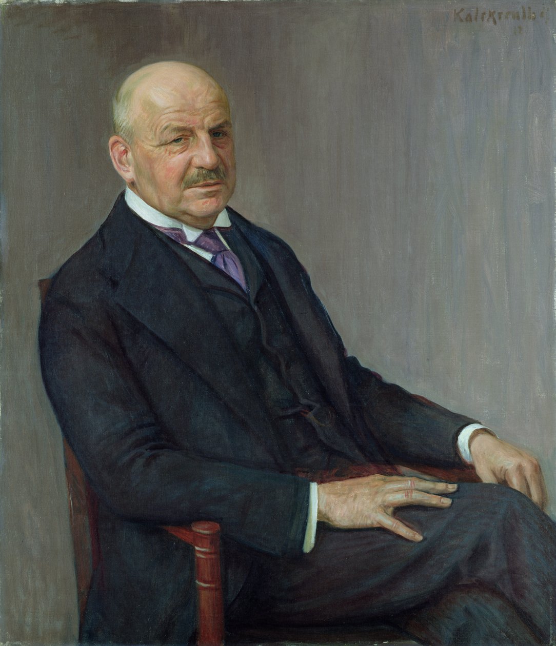 Ritratto di Alfred Lichtwark (1852-1914), 1912 da Leopold Karl Walter von Kalckreuth