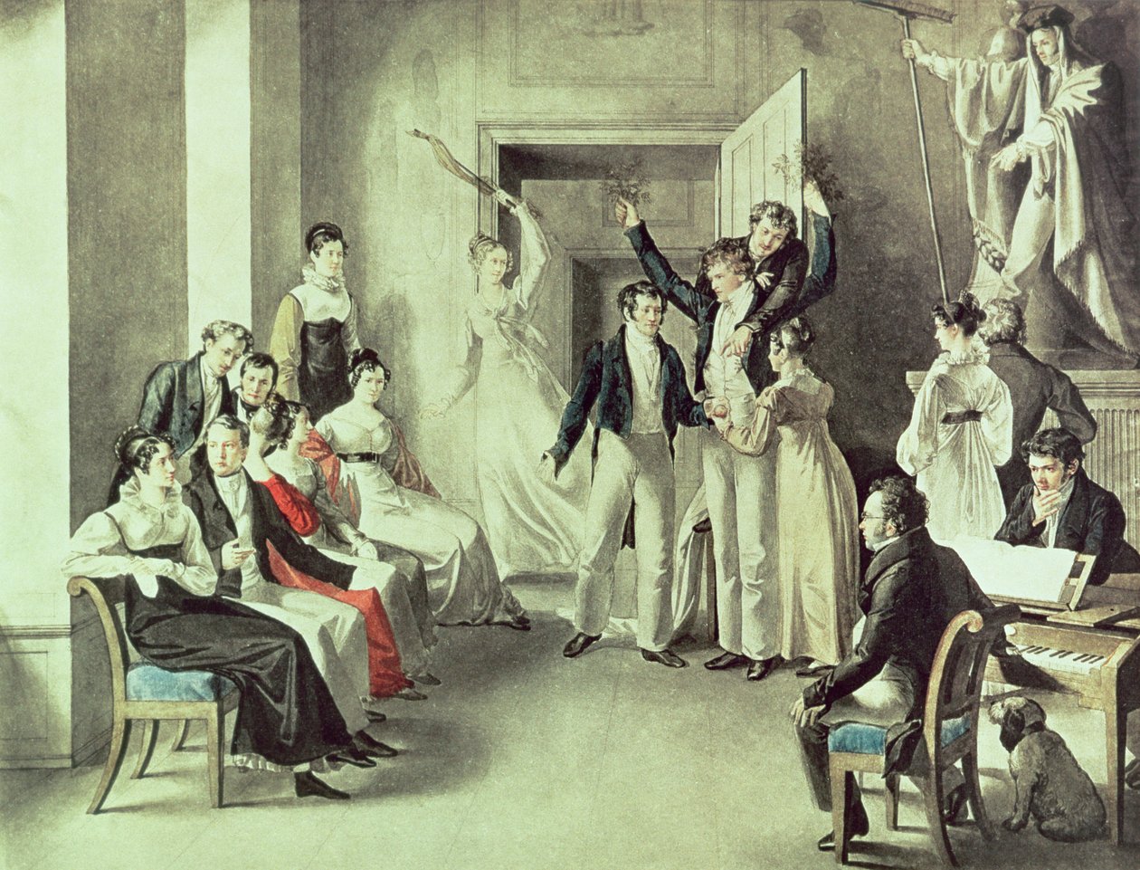 La famiglia di Franz Peter Schubert (1797-1828) che gioca da Leopold Kupelwieser