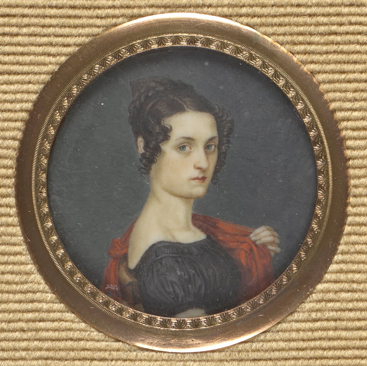 Ritratto di una dama in abito scuro da Leopold Blonder
