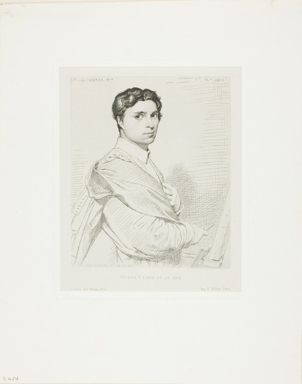 Ingres a ventiquattro anni da Leopold Flameng