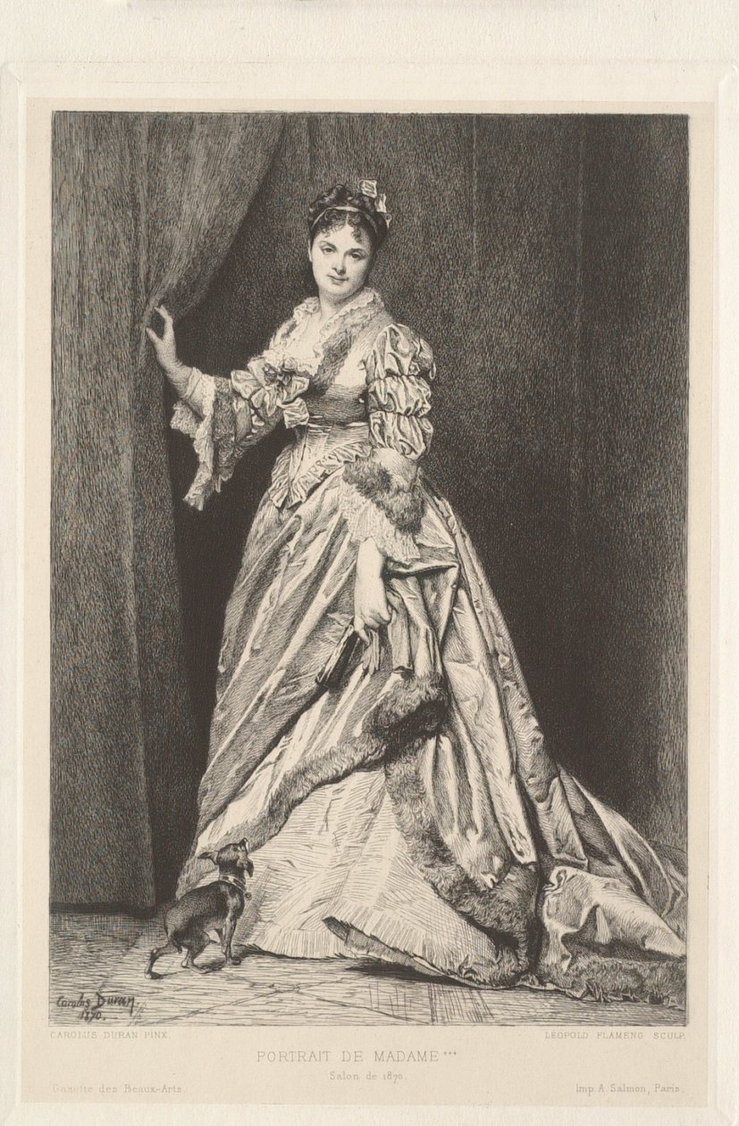 Ritratto di Madame *** da Leopold Flameng
