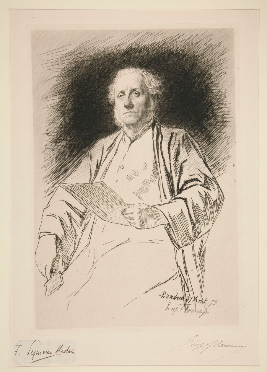 Ritratto di Seymour Haden da Leopold Flameng