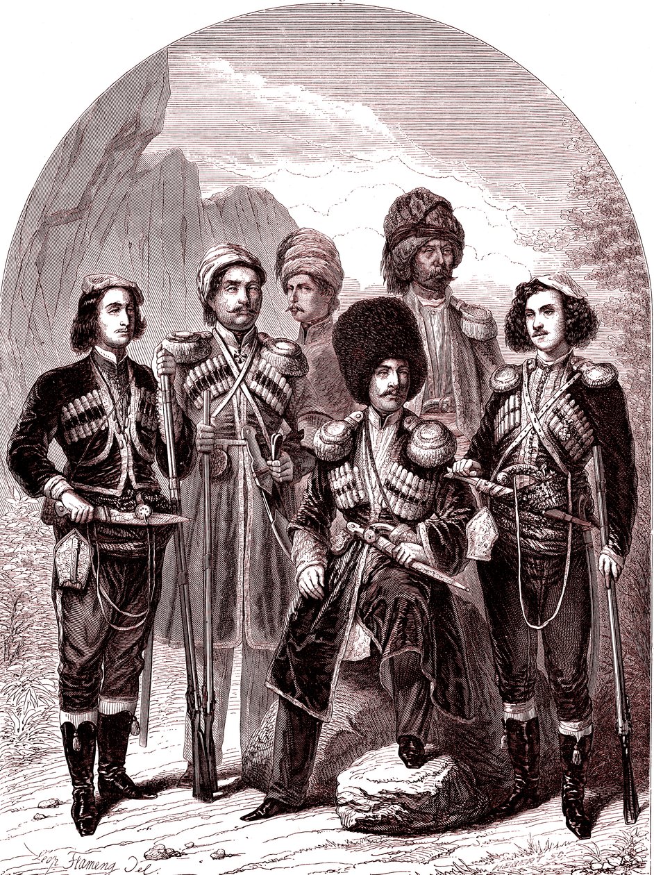 Il Transcaucaso e la Georgia. Russia nel 1865 da Leopold Flameng