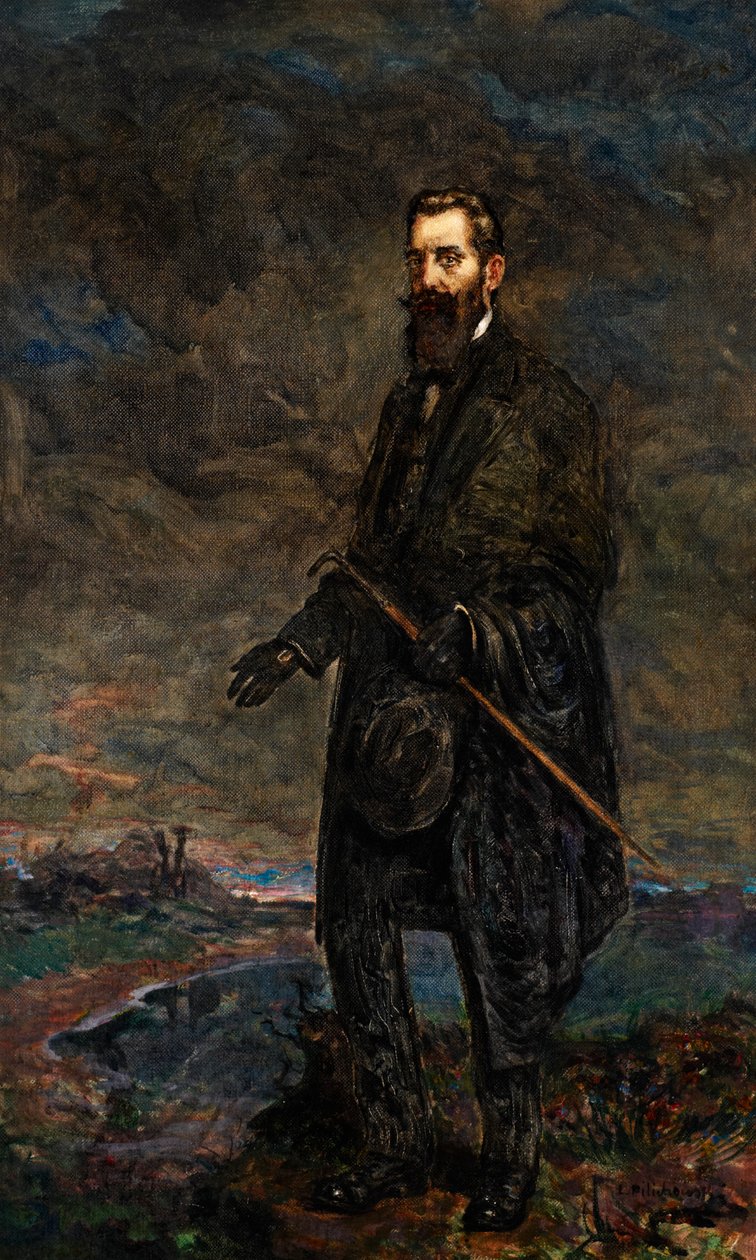 Ritratto di Theodor Herzl (olio su tela) da Leopold Pilichowski