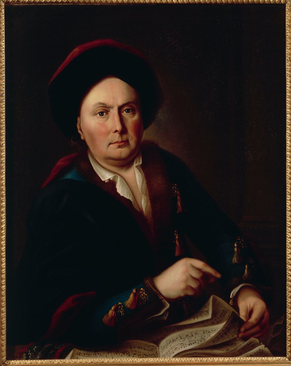 Ritratto di Ludwig van Beethoven, Kapellmeister (1712-73), nonno del compositore Ludwig Beethoven da Leopold Radoux