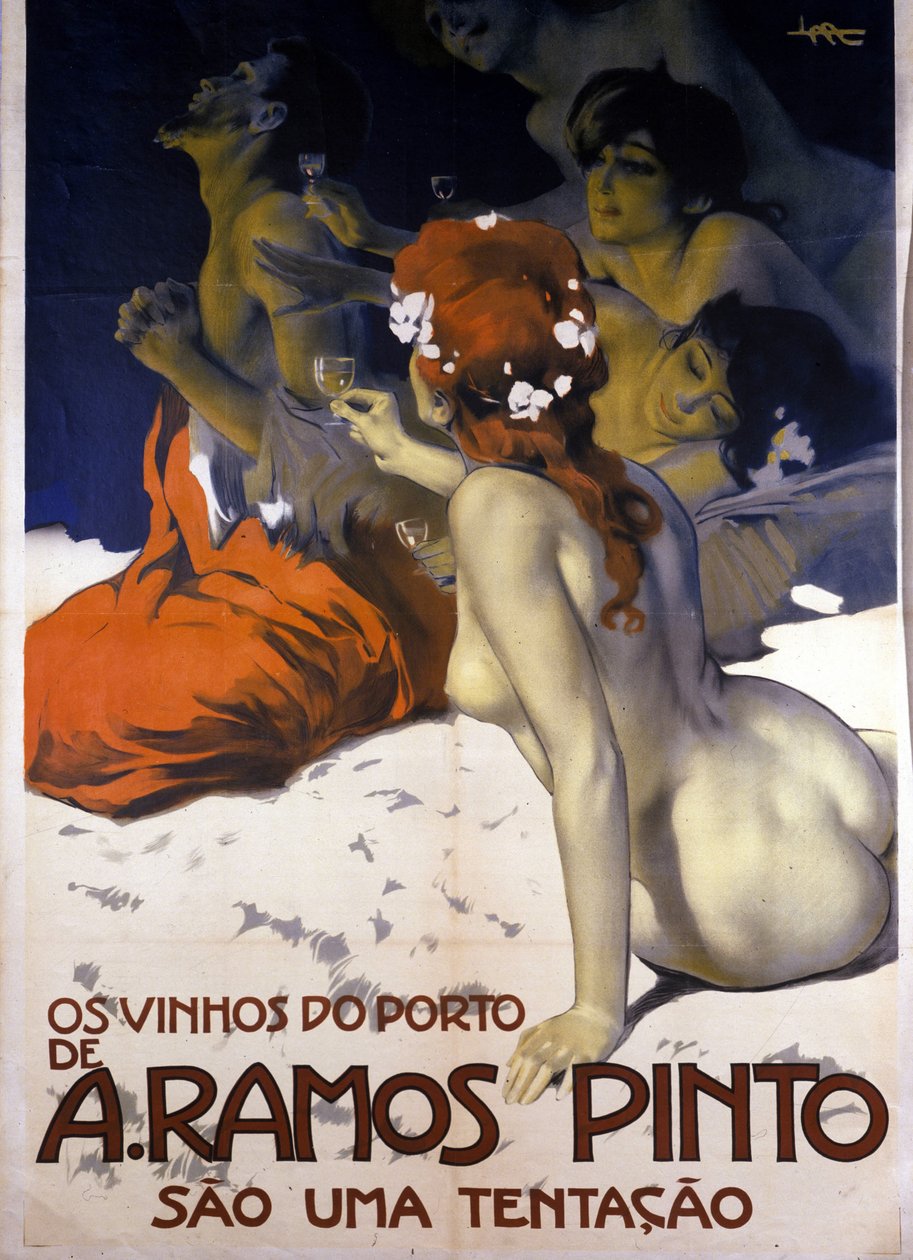 Pubblicità per vini portoghesi. Poster di Leopoldo Metlicovitz, ca. 1915. da Leopoldo Metlicovitz