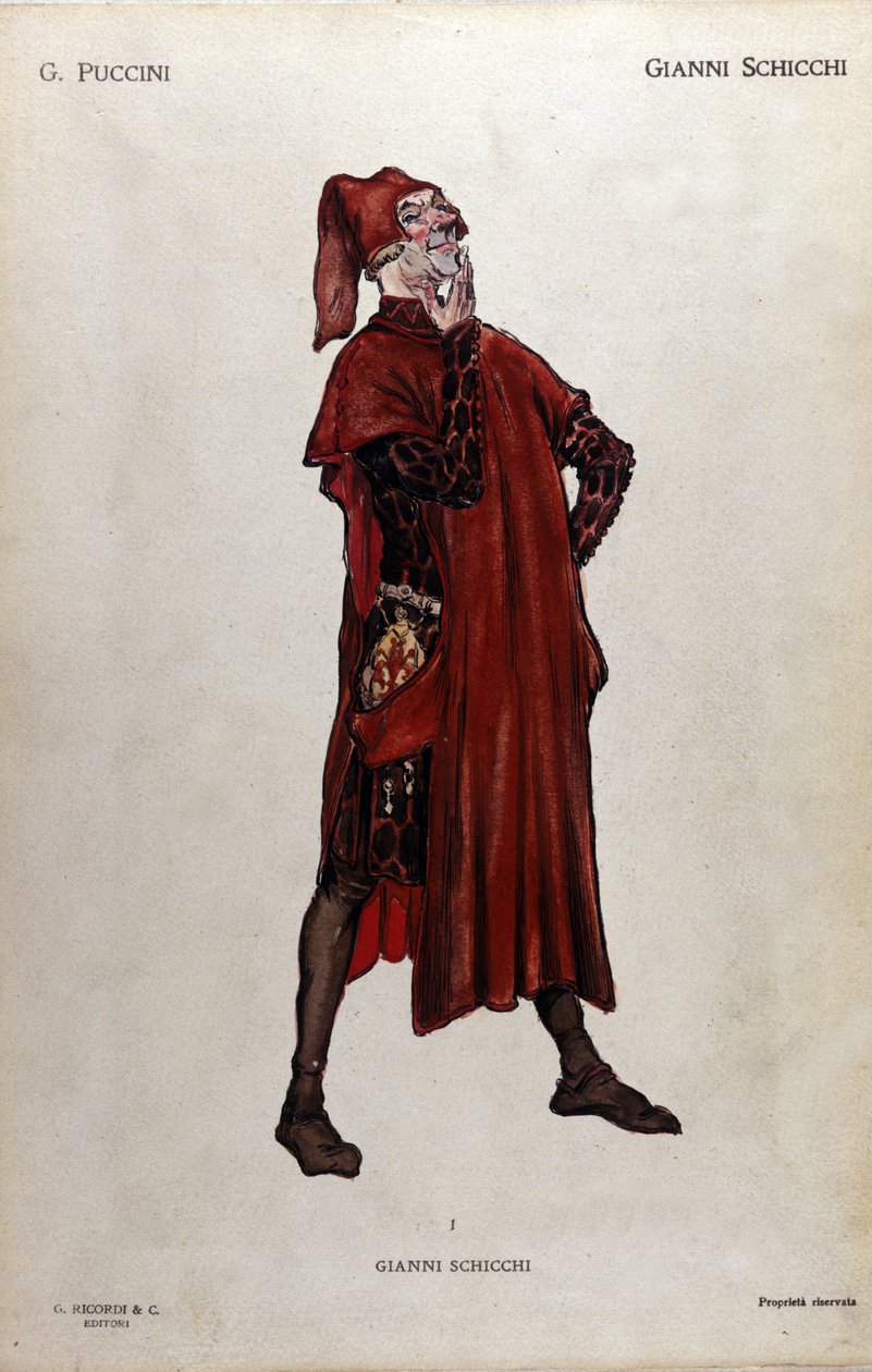 Costume per il personaggio di Gianni Schicchi dall