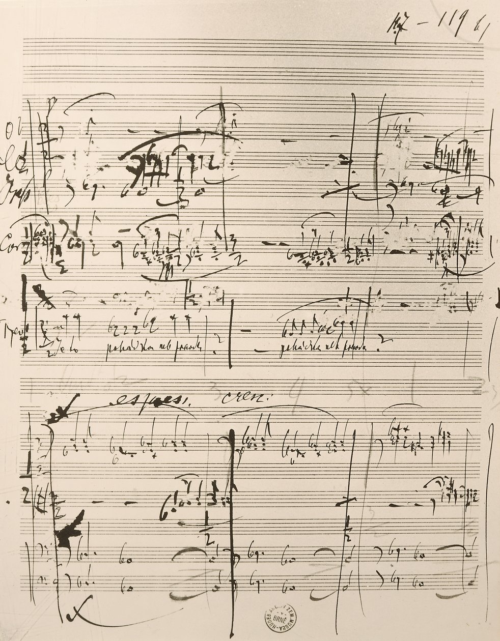 Partitura musicale per 